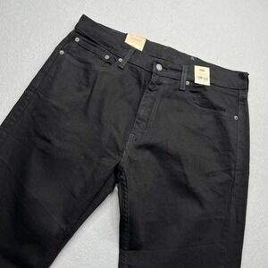Levi's 505 Regular Fit Jeans Black 36x34 New With Tags Streetwear Classic Denim